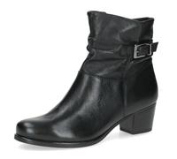 CAPRICE Women's leather ankle boots with block heel