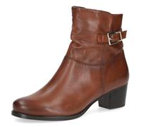 CAPRICE Women's leather ankle boots with block heel