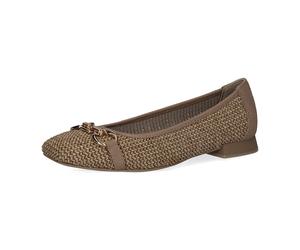 Caprice Woms Ballerina für Damen, beige, Größe 41 EU