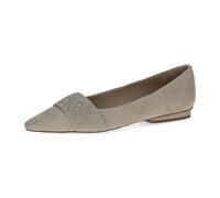 Caprice Woms Ballerina für Damen, beige, Größe 42 EU / 8 UK