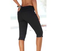 3/4-Hose BEACHTIME Gr. 46, N-Gr, schwarz Damen Hosen 5-Pocket-Jeans Bestseller (221594-46) schwarz