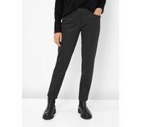 Caprihose BRAX "Style MARON S", Damen, Gr. 40, Normalgrößen, schwarz, 84% Polyester, 12% Viskose, 4% Elasthan, Hosen Caprihose (74280654-40) schwarz