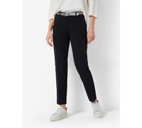 Caprihose BRAX "Style MARON S", Damen, Gr. 40L80, Langgrößen, schwarz, Web, 88% Polyamid, 12% Elasthan, regular fit, Hosen Caprihose (31669313-80) schwarz