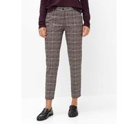 Caprihose BRAX "Style MARON S", Damen, Gr. 44, Normalgrößen, braun (desert), 84% Polyester, 12% Viskose, 4% Elasthan, Hosen Caprihose (46228218-44) desert