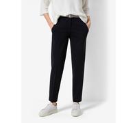 Caprihose BRAX "Style MARON S", Damen, Gr. 44K (22), Kurzgrößen, schwarz, 63% Viskose, 33% Polyamid, 4% Elasthan, regular fit, Hosen Caprihose (94705301-22) schwarz