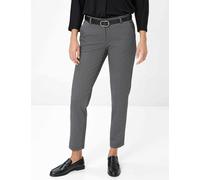 Caprihose BRAX "Style MARON S", Damen, Gr. 46, Normalgrößen, grau, 84% Polyester, 12% Viskose, 4% Elasthan, Hosen Caprihose (69341410-46) grau