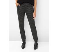 Caprihose BRAX "Style MARON S", Damen, Gr. 48, Normalgrößen, grau, 36% Polyester, 32% Viskose, 18% Baumwolle, 12% Polyamid, 2% Elasthan, Hosen Caprihose (76542456-48) grau