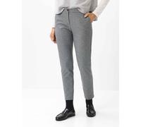 Caprihose BRAX "Style MARON S", Damen, Gr. 48, Normalgrößen, grau, 68% Polyester, 26% Viskose, 6% Elasthan, Hosen Caprihose, Woo.Look: Chinohose im Regular Fit (52779019-48) grau