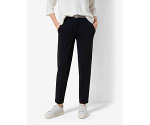 Caprihose BRAX "Style MARON S", Damen, Gr. 48, Normalgrößen, schwarz, 63% Viskose, 33% Polyamid, 4% Elasthan, regular fit, Hosen Caprihose (53577652-48) schwarz