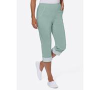 Caprihose CASUAL LOOKS, Damen, Gr. 38, Normalgrößen, grün (kalkmint), 72% Viskose, 25% Polyamid, 3% Elasthan, gemustert, mehrfarbig, knielang, Hosen Caprihose (56475008-38) kalkmint