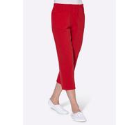 Caprihose CLASSIC BASICS, Damen, Gr. 52, Normalgrößen, rot, 100% Baumwolle, unifarben, 3/4-Länge, Hosen Caprihose (468715-52) rot