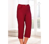 Caprihose CLASSIC BASICS, Damen, Gr. 52, Normalgrößen, rot (kirschrot), 100% Polyester, unifarben, 3/4-Länge, Hosen Caprihose (746464-52) kirschrot