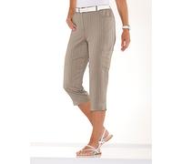 Caprihose CLASSIC BASICS, Damen, Gr. 54, Normalgrößen, beige (sesam), 100% Polyester, unifarben, 3/4-Länge, Hosen Caprihose (86341465-54) sesam