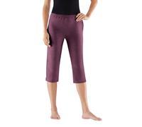 Caprihose FEEL GOOD, Damen, Gr. 40/42, Normalgrößen, bunt (beere, marine), 95% Baumwolle, 5% Elasthan, Meliert:60% Baumwolle, 5% Elasthan, 35% Polyester, unifarben, Hosen Caprihose (463099-40) beere, 