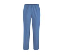 Caprihose GOLDNER "7/8-Stretchhose", Damen, Gr. 58, N + K Gr, blau (jeansblau), Obermaterial: 67% Baumwolle CO. 28% Polyamid PA. 5% Elasthan EL., Hosen Caprihose, Seitenschlitze (89894730-58) jeansbla