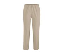 Caprihose GOLDNER "7/8-Stretchhose", Damen, Gr. 60, N + K Gr, lila (sand), Obermaterial: 67% Baumwolle CO. 28% Polyamid PA. 5% Elasthan EL., Hosen Caprihose, Seitenschlitze (59438331-60) sand