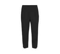 Caprihose GOLDNER "Kurzgröße Sportive 7/8-Hose mit Biesen", Damen, Gr. 26, K-Gr, schwarz, Obermaterial: 100% Polyester COOLMAX(R) PES(Coolmax)., normal, Hosen Caprihose, Ohne (15889111-26) schwarz