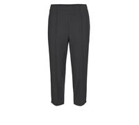 Caprihose GOLDNER "Sportive 7/8-Hose mit Biesen", Damen, Gr. 50, N-Gr, grau (anthrazit), Obermaterial: 100% Polyester COOLMAX(R) PES(Coolmax)., normal, Hosen Caprihose, Ohne (34653425-50) anthrazit