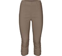 Caprihose HEINE, Damen, Gr. 48, Normalgrößen, grau (taupe), 70% Viskose, 25% Polyamid, 5% Elasthan, unifarben, 3/4-Länge, Hosen Caprihose (95308867-48) taupe