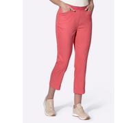 Caprihose HEINE, Damen, Gr. 50, Normalgrößen, koralle, 72% Baumwolle, 25% Polyester, 3% Elasthan, unifarben, Hosen Caprihose (63752722-50) koralle