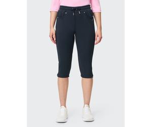 Caprihose JOY SPORTSWEAR "VANESSA", Damen, Gr. 36, N-Gr, blau (night), Obermaterial: 60% Baumwolle, 40% Elasthan, Hosen Caprihose (61354400-36) night