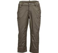 Caprihose HEINE, Damen, Gr. 44, Normalgrößen, grün (khaki), 98% Baumwolle, 2% Elasthan, unifarben, 3/4-Länge, Hosen Caprihose (20500964-44) khaki