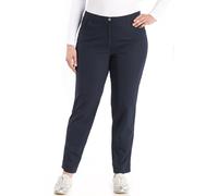 Caprihose KJBRAND "Betty 7/8", Damen, Gr. 44, N-Gr, blau, Web, Obermaterial: 60% Baumwolle, 37% Polyamid, 3% Elasthan, Basic schmal, Hosen Caprihose, Sommerhose (29059518-44) blau