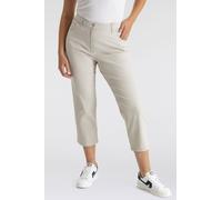 Caprihose KJBRAND "Betty 7/8", Damen, Gr. 48, N-Gr, beige, Web, Obermaterial: 60% Baumwolle, 37% Polyamid, 3% Elasthan, Basic schmal, Hosen Caprihose, Sommerhose (62229122-48)