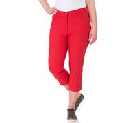 Caprihose KJBRAND "Betty 7/8", Damen, Gr. 54, N-Gr, rot, Web, Obermaterial: 60% Baumwolle, 37% Polyamid, 3% Elasthan, Basic schmal, Hosen Caprihose, Sommerhose (67451607-54) rot