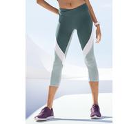 Caprihose LASCANA ACTIVE "-Sporthose" Gr. XS (32/34), N-Gr, grün Damen Hosen (22869017-XS) grün