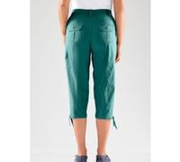 Caprihose CASUAL LOOKS, Damen, Gr. 38, Normalgrößen, blau (petrol), 98% Baumwolle, 2% Elasthan, unifarben, 3/4-Länge, Hosen Caprihose (393852-38) petrol