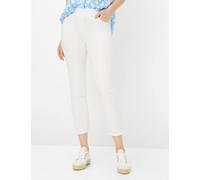 Caprihose RAPHAELA BY BRAX "Style PAMINA 6/8", Damen, Gr. 46, Normalgrößen, weiß, Web, 96% Baumwolle, 4% Elasthan, Hosen Caprihose (53723852-46) weiß