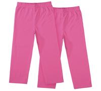 Caprihose STACCATO, Mädchen, Gr. 140, Normalgrößen, pink, Oberstoff: 95% Baumwolle, 5% Elasthan., unifarben, Basic, bequem, Hosen Caprihose, Doppelpack (66463417-140) pink