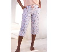 Caprihose VIVANCE DREAMS, Damen, Gr. 36/38, N-Gr, orange (orange, graublau, gepunktet), Single Jersey, Obermaterial: 100% Baumwolle, gepunktet, Basic, bequem 3/4-Länge, Hosen, in schmaler Capriform (4