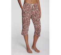 Caprihose VIVANCE DREAMS, Damen, Gr. 48/50, N-Gr, rot (rot, schwarz, gemustert), Single Jersey, Obermaterial: 100% Baumwolle, gemustert, Basic, Basic 3/4-Länge, Hosen, mit schönem Muster (96736641-48)