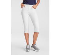 Caprijeans ARIZONA "Ultra-Stretch", Damen, Gr. 46, N-Gr, weiß, Denim/Jeans, Obermaterial: 65% Baumwolle, 33% Polyester, 2% Elasthan, Basic, skinny fit 3/4-Länge, Jeans, extra-eng geschnittene Beinform