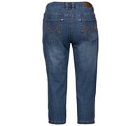 Sheego Caprijeans mit Krempelfunktion 54 blue denim