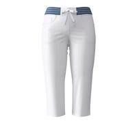 Caprijeans CASUAL LOOKS, Damen, Gr. 40, Normalgrößen, weiß, 98% Baumwolle, 2% Elasthan, unifarben, 3/4-Länge, Jeans (38886726-40) weiß
