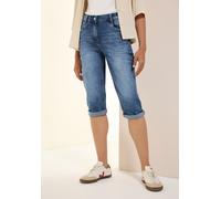 Caprijeans CECIL "Style Toronto", Damen, Gr. 28, Länge 19, light blau authentic washed, Denim/Jeans, Obermaterial: 78% Baumwolle, 20% Polyester, 2% Elasthan, unifarben, slim fit kniebedeckend, Jeans C