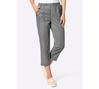 Caprijeans CLASSIC BASICS, Damen, Gr. 42, Normalgrößen, grau (light grau, denim, graphit, denim), 100% Baumwolle, unifarben, 3/4-Länge, Jeans (15120355-42) light grau, denim, graphit, denim
