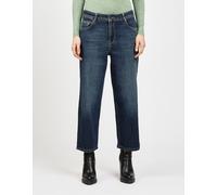 Caprijeans GANG "94CAROL CULOTTE", Damen, Gr. 27, Normalgrößen, tinted blau, 88% Baumwolle, 10% Polyester, 2% Elasthan, unifarben, gerade, unten schmal 7/8-Länge, Jeans, im 5-Pocket-Style (97558667-27