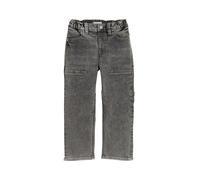 Caprijeans TOM TAILOR, Jungen, Gr. 134, N-Gr, grau (grau denim), Denim/Jeans, Obermaterial: 95% Baumwolle, 3% Viskose, 2% Elasthan. Futter: 100% Baumwolle, unifarben, normal 3/4-Länge, Jeans, mit Stre
