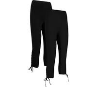 Caprileggings BONPRIX, Damen, Gr. 48/50 (XL), N-Gr, schwarz, schwarz, Jersey, Obermaterial: 95% Baumwolle, 5% Elasthan, skinny fit, Hosen, Skinny Fit, aus elastischem Material mit hohem Baumwollanteil