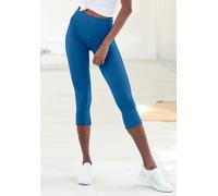 LASCANA Caprileggings mit breitem, weichen Bündchen, royalblau