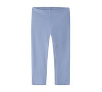 Caprileggings NAME IT "NKFVIVIAN CAPRI LEGGING F", Mädchen, Gr. 104, N-Gr, lila impression, Jersey, Obermaterial: 95% Baumwolle, 5% Elasthan, unifarben, slim fit wadenlang, Hosen, Baumwollmischung (21