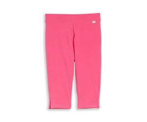 Caprileggings TOM TAILOR, Mädchen, Gr. 134, N-Gr, flashy pink, Jersey, Obermaterial: 95% Baumwolle, 5% Elasthan, unifarben, körpernah 3/4-Länge, Hosen, 2er Pack Caprileggings mit Schlitz (59046216-134