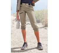 Caprileggings VIVANCE ACTIVE, Damen, Gr. 48, N-Gr, beige (sand), Obermaterial: 95% Polyamid, 5% Elasthan, unifarben, Casual, Hosen, mit praktischen Taschen (96447615-48) sand