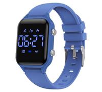 caprock Kinder-LED-Digitaluhr mit Schrittzähler, 50 ATM wasserdicht mit Entfernungsberechnung/Vibration, Doppelalarm/Stoppuhr