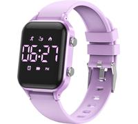 caprock Kinder-LED-Digitaluhr mit Schrittzähler, 50 ATM wasserdicht mit Entfernungsberechnung/Vibration, Doppelalarm/Stoppuhr
