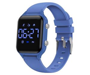 caprock Kinder-LED-Digitaluhr mit Schrittzähler, 50 ATM wasserdicht mit Entfernungsberechnung/Vibration, Doppelalarm/Stoppuhr